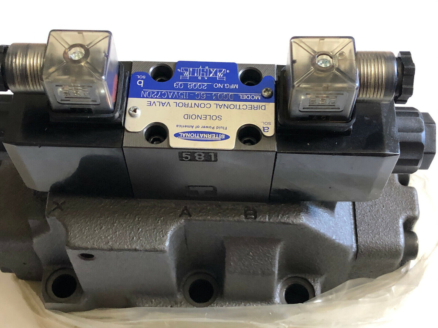 New International Dg03-6C-115Vac72dn,Dg08-Oc-E-10 Solenoid Hydraulic Valve,Hk