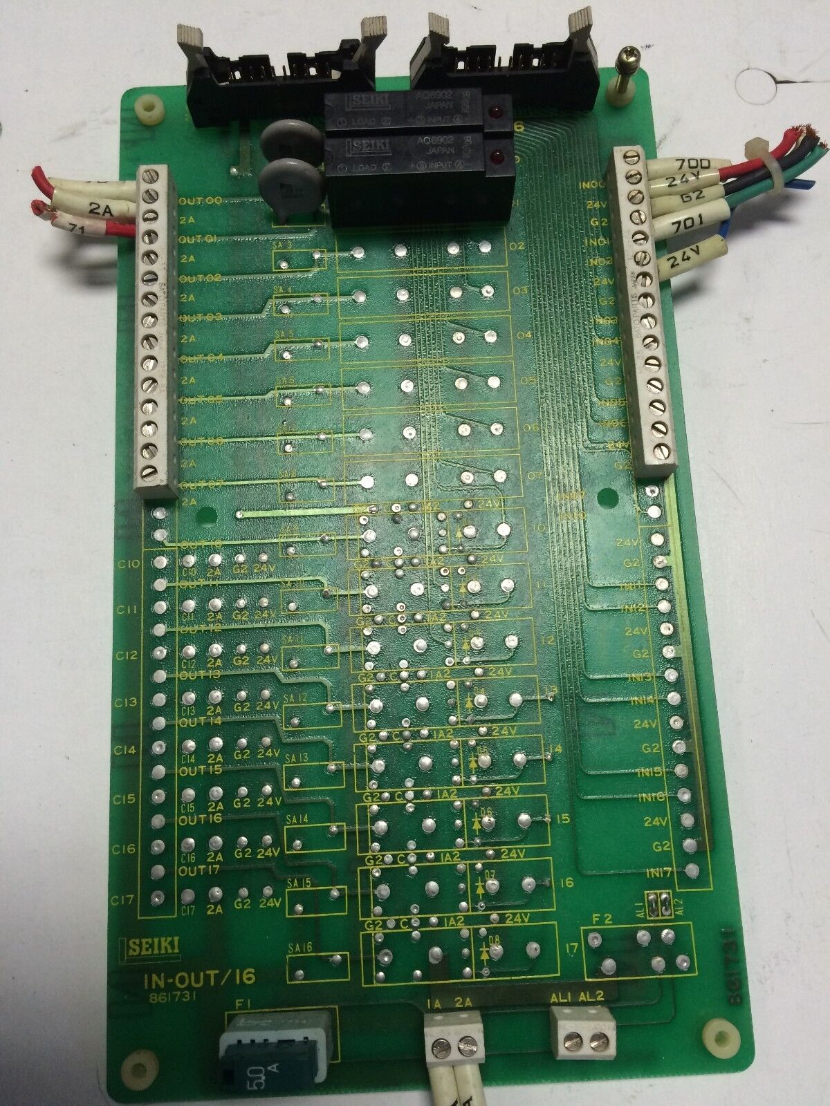 Seiki Vmc Pcb Card, Seiki 861731  In-Out/16,Sm