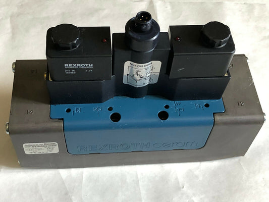New Rexroth Gs-040042-00909 Ceram Pneumatic Valve,24Vdc,2.1W,100%Ed,150-Psi,Bg