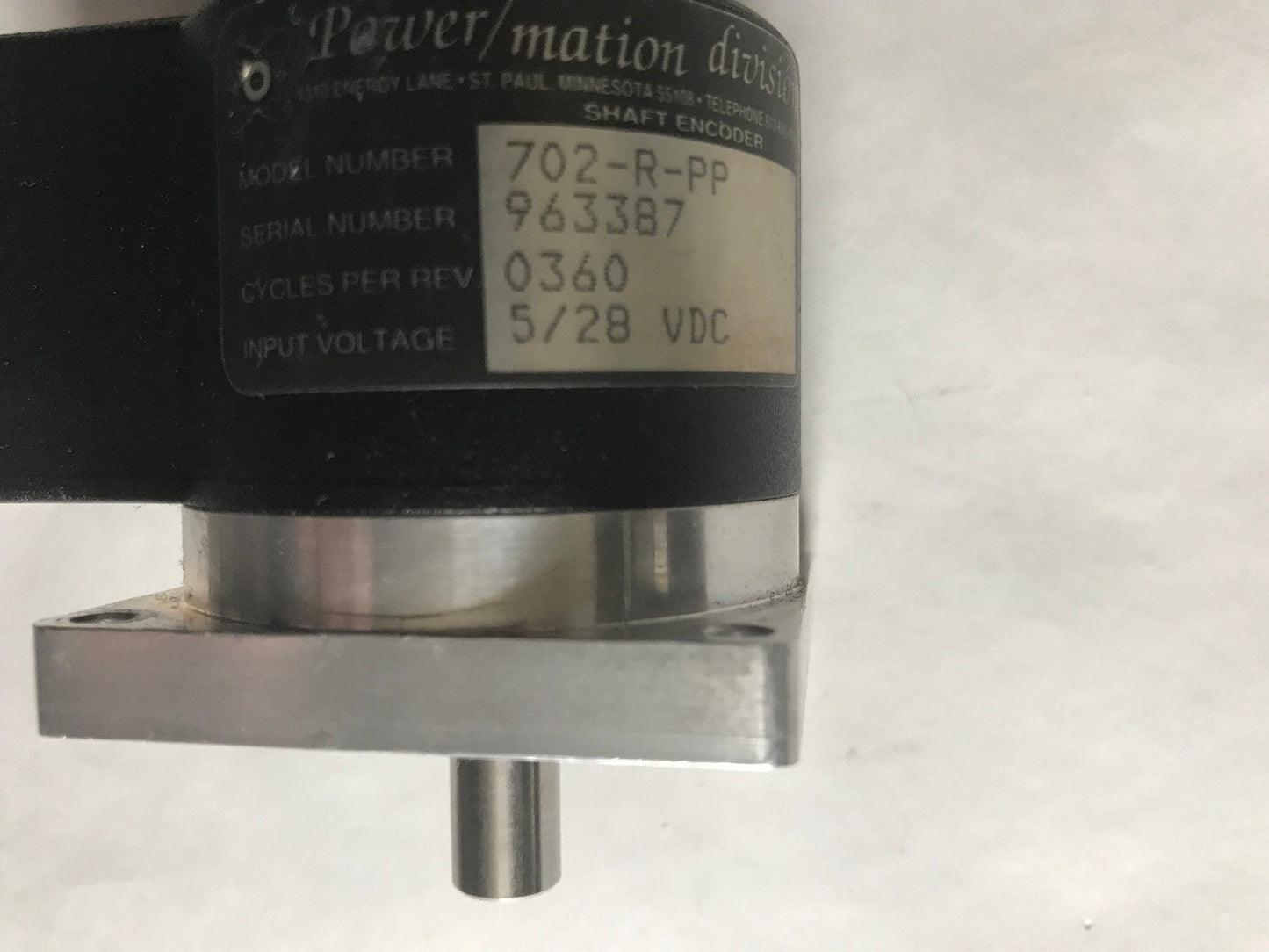 Power 702-R-Pp Mation Accu-Coder 702-R-Pp, Encoder,Su