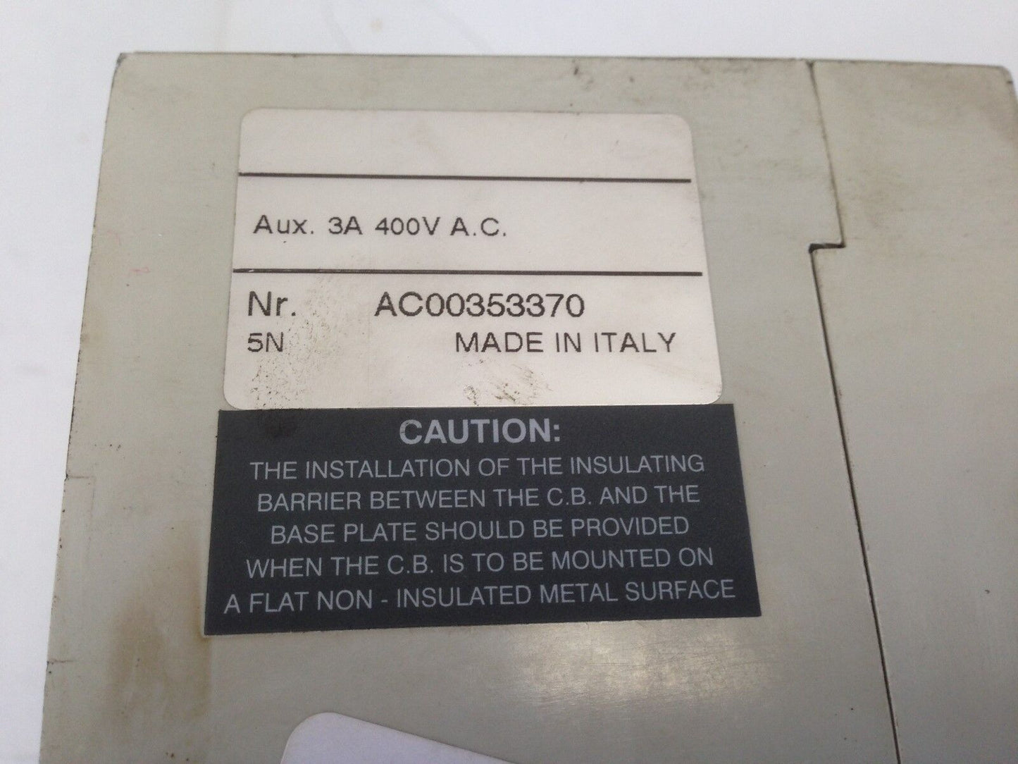 Abb Ac00353370 Saces5 Circuit Breaker, 2-Pole, 600Vac, 400A  S5n  Sace Pr211,Fe