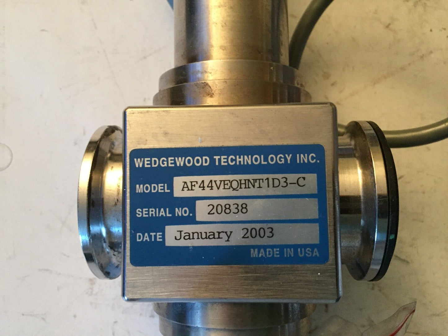 Wedgewood Technology Af44veqhnt1d3-C Flow Through Sensor,Emv Emc Iec 1010 ,Tj