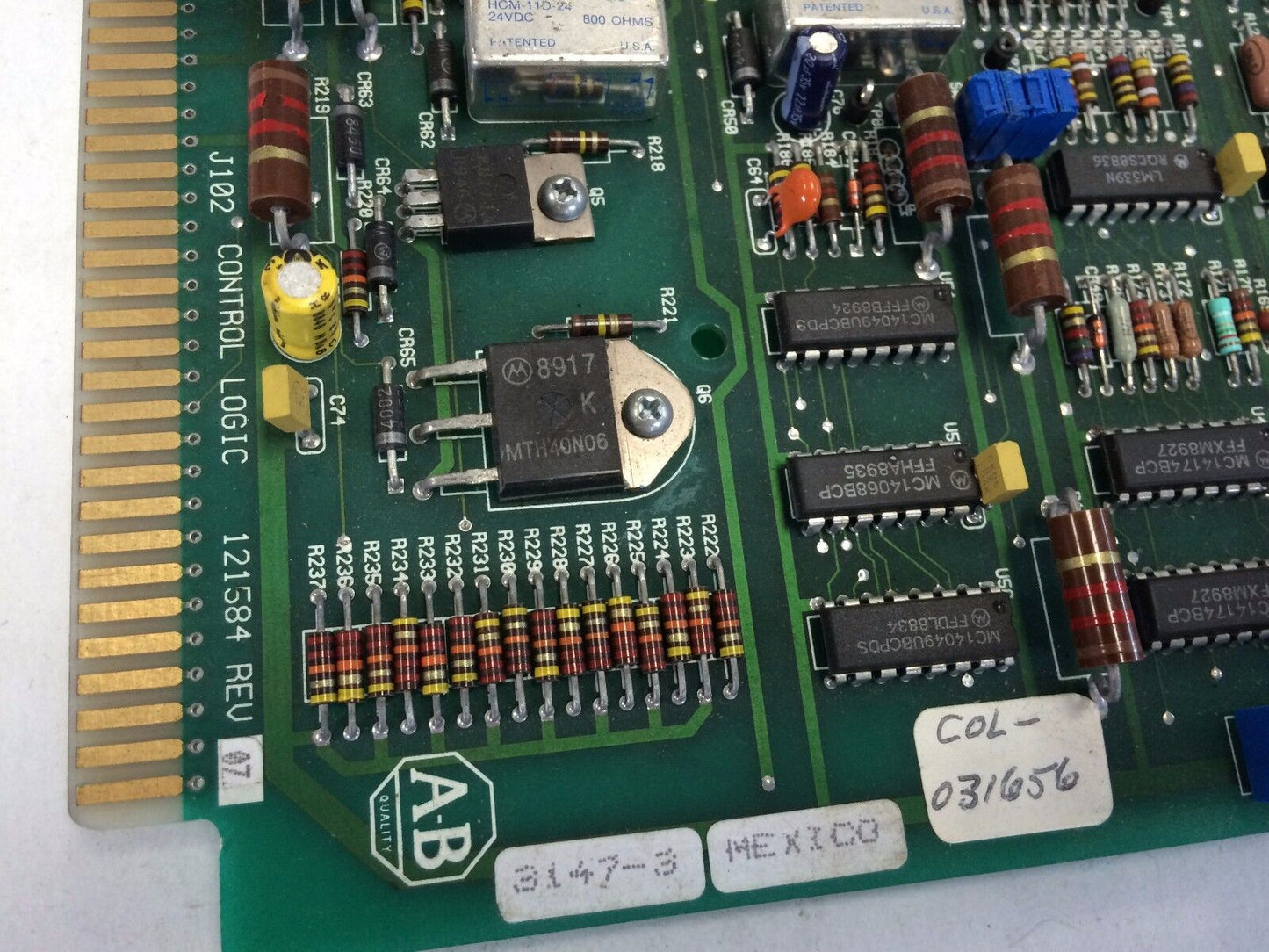 Allen-Bradley 121584 Rev. 07 J102 Control Logic Board,Cu