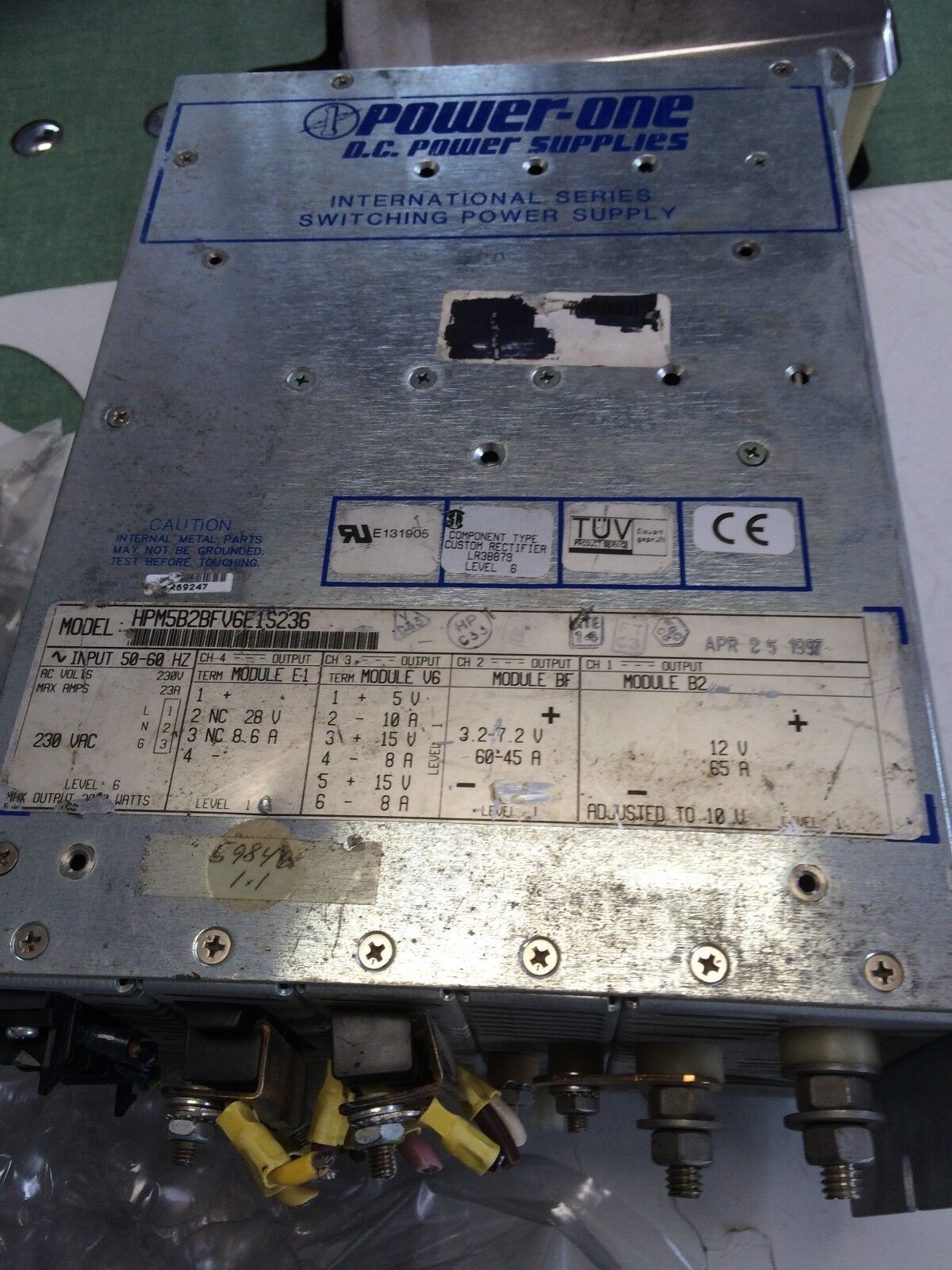 Power-One  Hpm5b2bfv6e1s236, 405-160-00  Power Supply,Sl