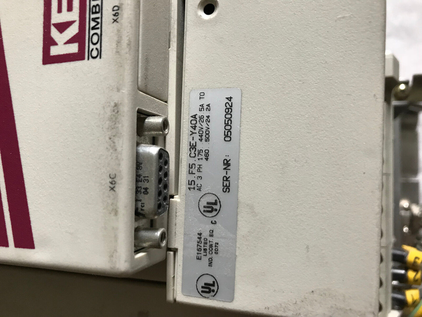 Keb Combivert Ac Drive 3Ph 440V 26.5A 15.F5.C3e-Y40a Ver-1.0 15.F5.C3e-Y4oa,Ag