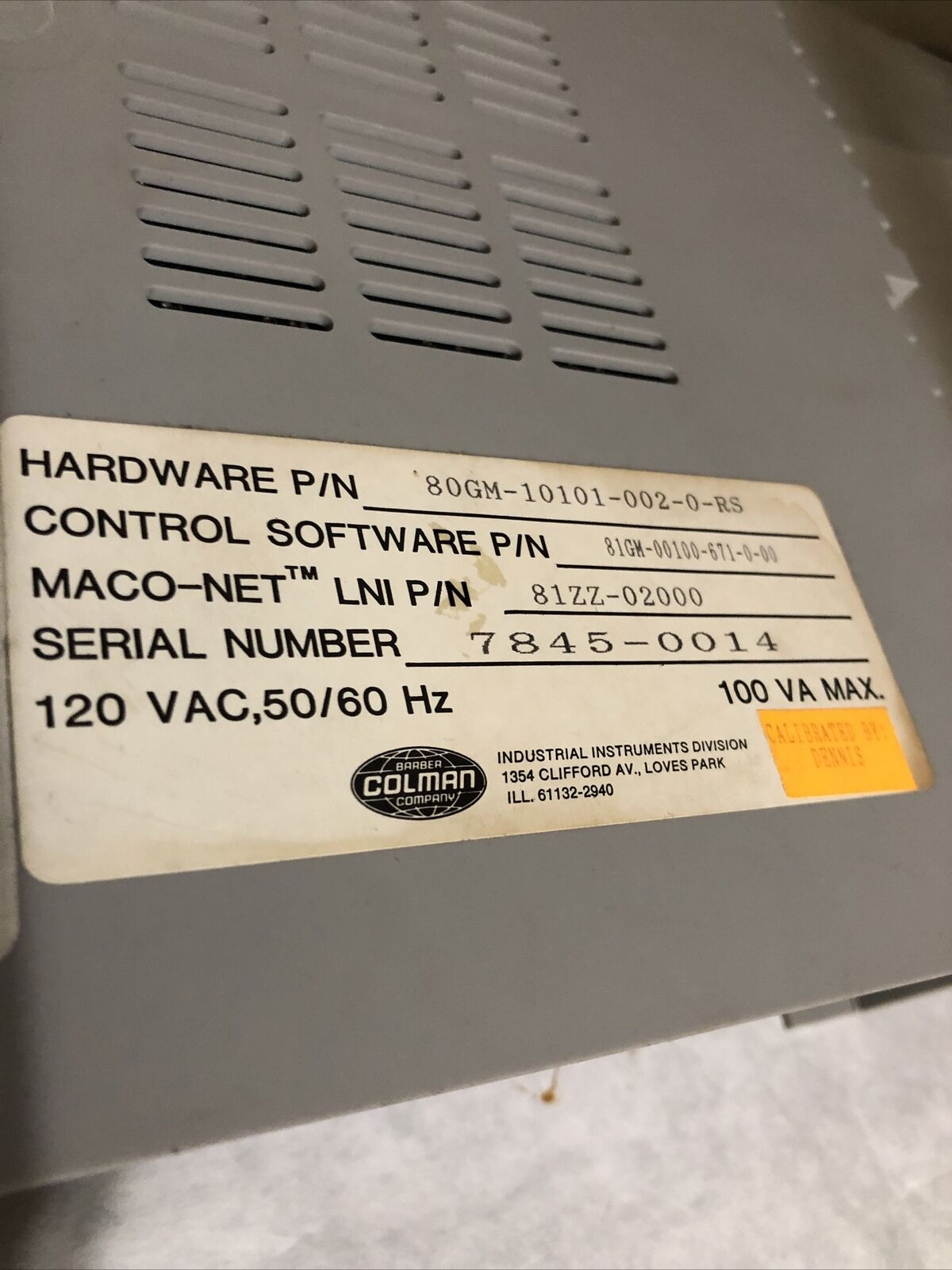 Davis-Standard 8801,80Gm-10101-002-0-Rs,81Zz-02000,Barber Colman Temperature,Bq
