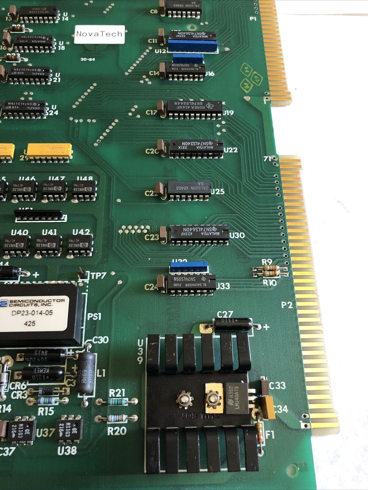 Novatech A16451,16018-3,A16451 D Pc Board Analog Output Board,Bm