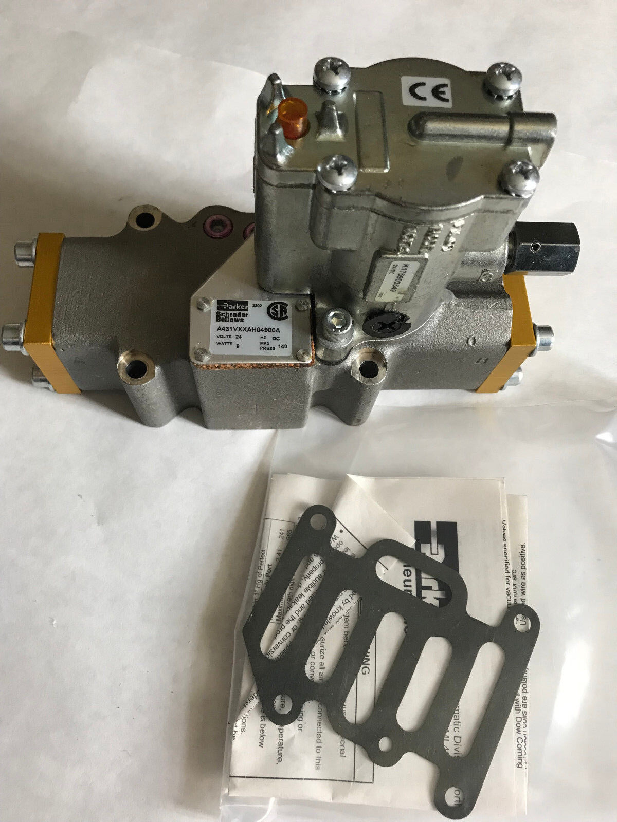 Parker Schrader Bellows Parker A431vxxah04900a Pneumatic Valve K175903549 24V,Sa