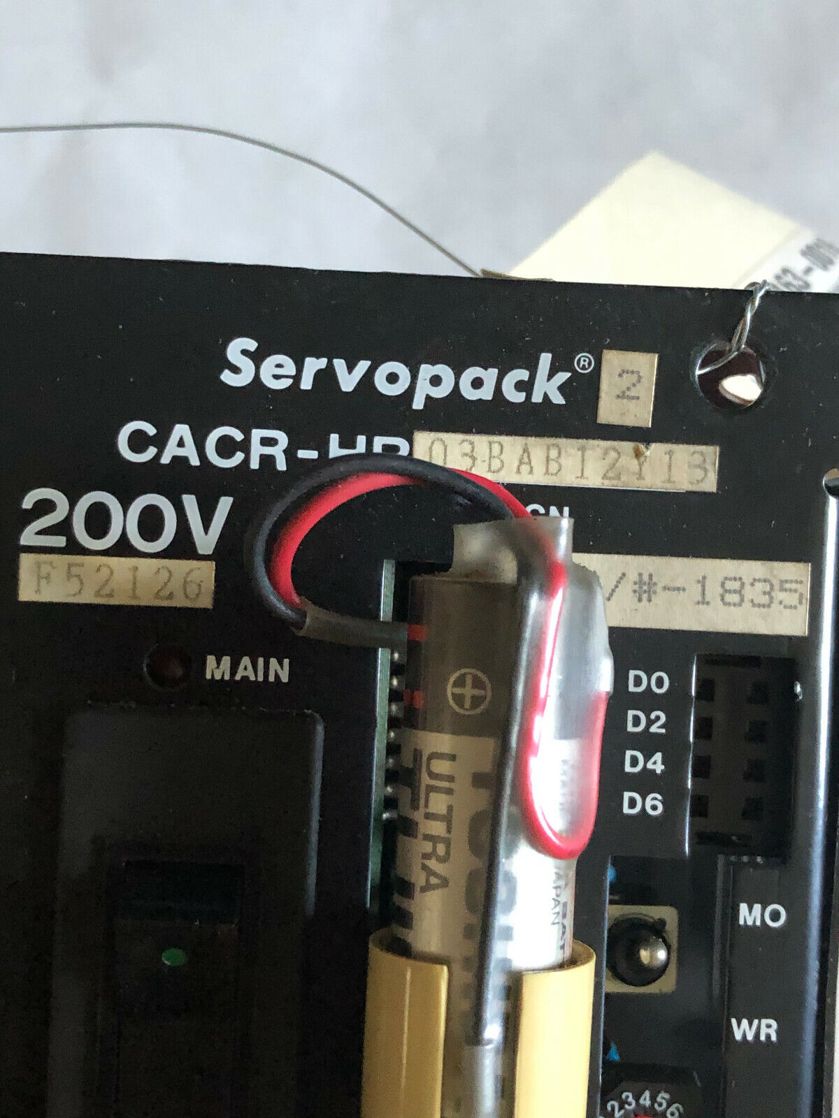 Yaskawa Cacr-Hr03bab12y13,Cacr-Hr 03Bab12113,125838-2-8 Servopack Servo Drive,En