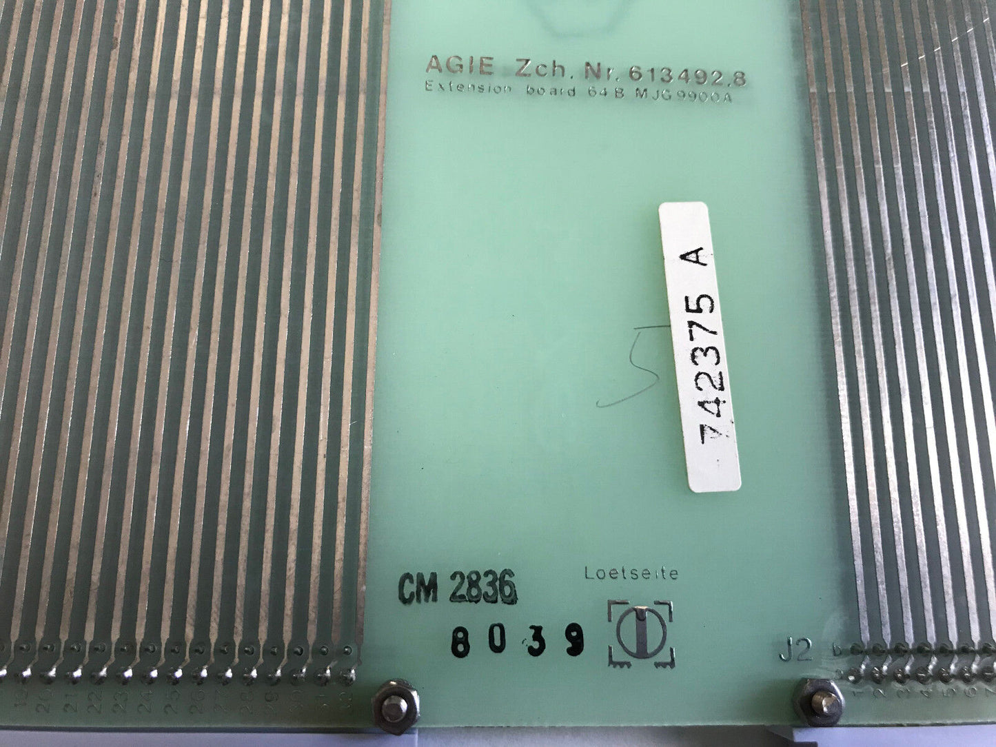 New Agie Zch Nr. 613492.8 Extension Board Mjg 9900A Agie 742375A,6134928,Sh
