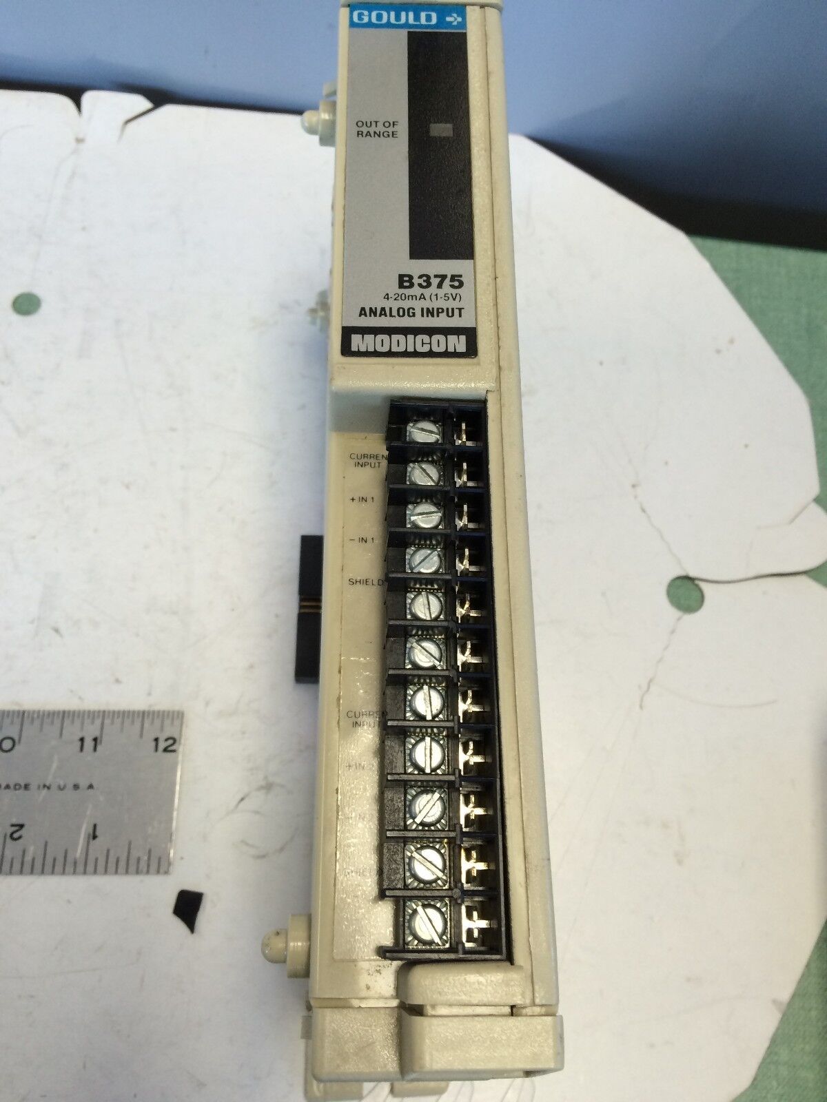 Gould As-B375-000 Modicon B375 I/O Module Analog Input 4-20Ma 1-5V ,Em