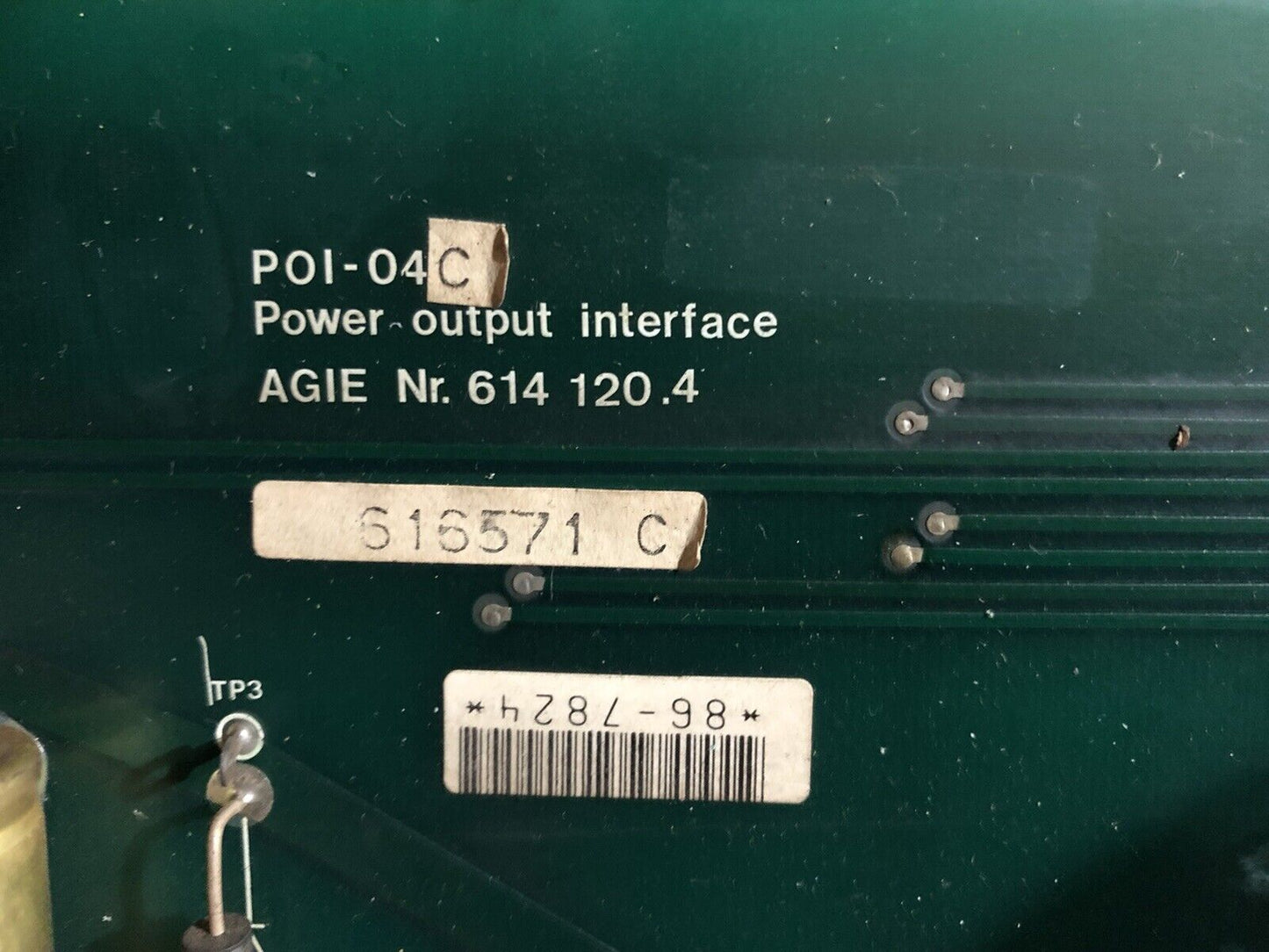 Agie P01-04C 614 120.4 Power Output Interface Agiepuls Mm Wire Edm Control,To