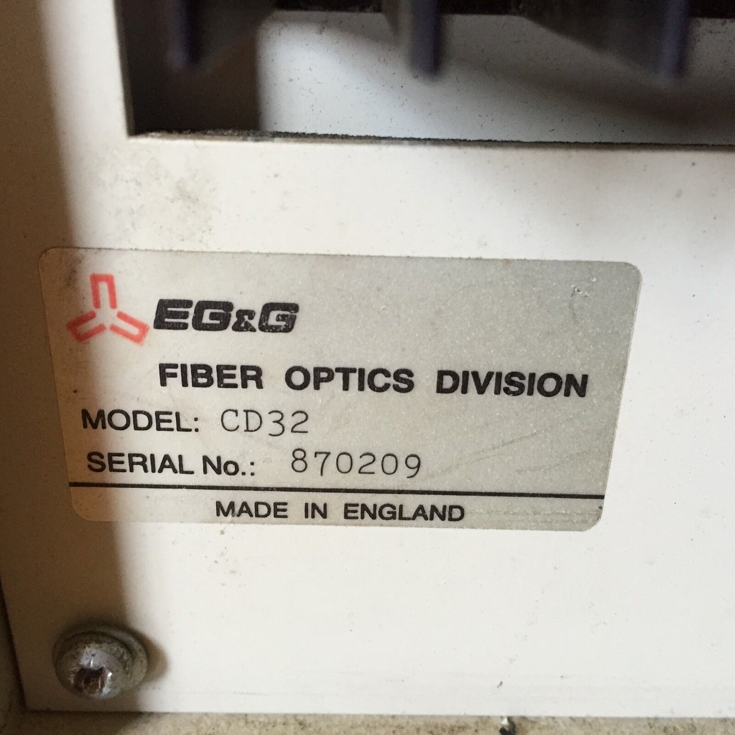 Eg&G Cd32,Cd300 Fiber Optics Measurement System Chromatic Disperson,Aw