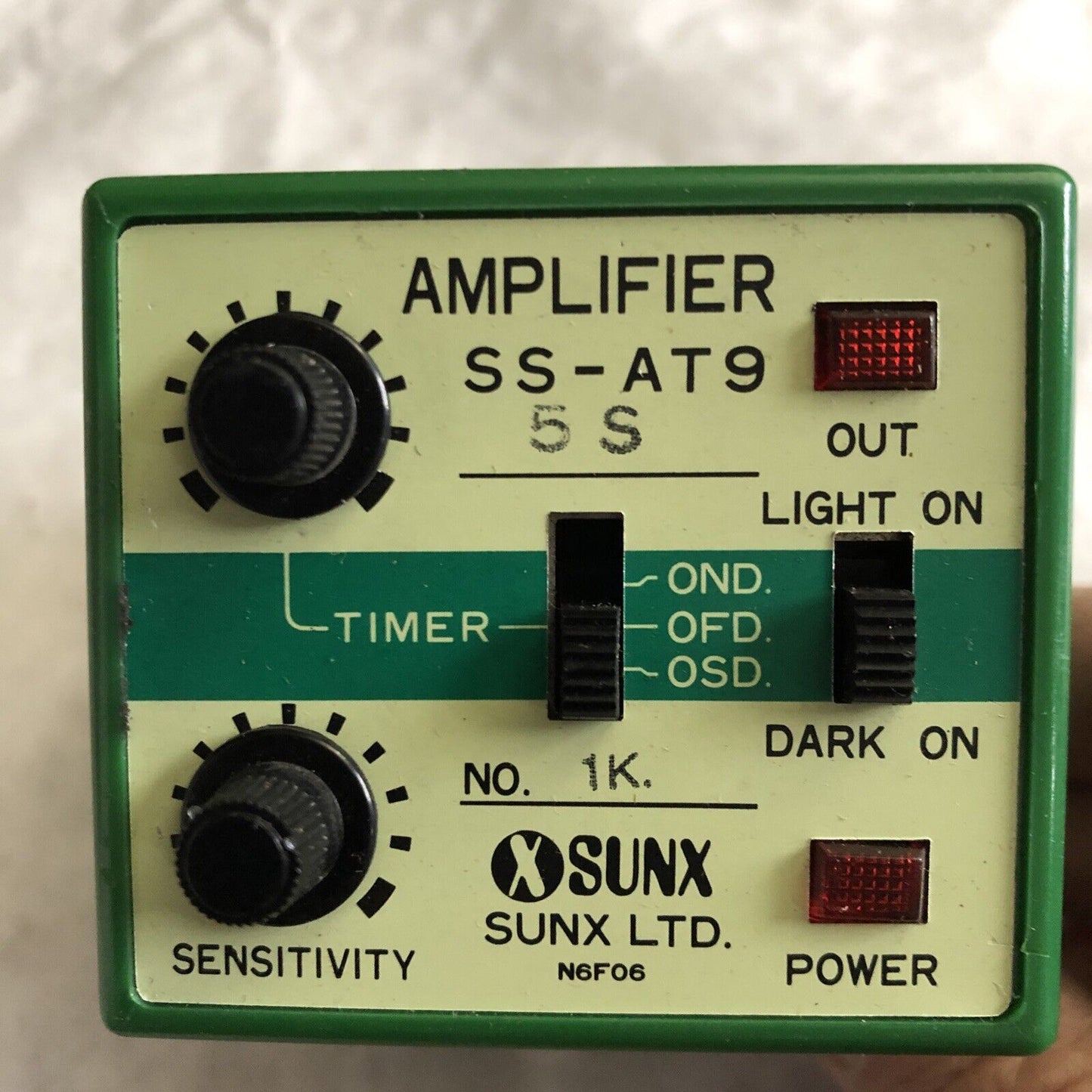 Sunx Amplifier Relay/ Sensor, 250Vac, 3A, Ss-At9, No 5S,Ay