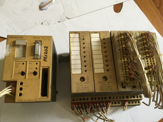 Siemens S5-100U,6Es5 102-8Ma02,431-8Ma11,451-8Mr12, Cpu102 Plc Unit,Bh