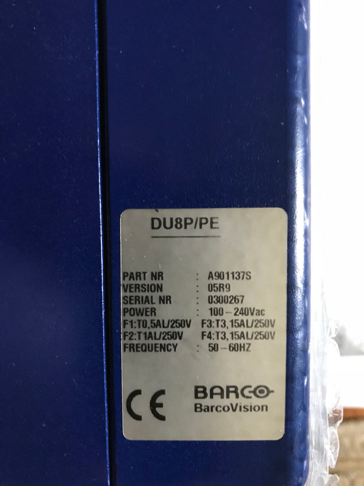 Barco A901137s Barco Du8p/Pe 100-240V Data Collection Terminal,An