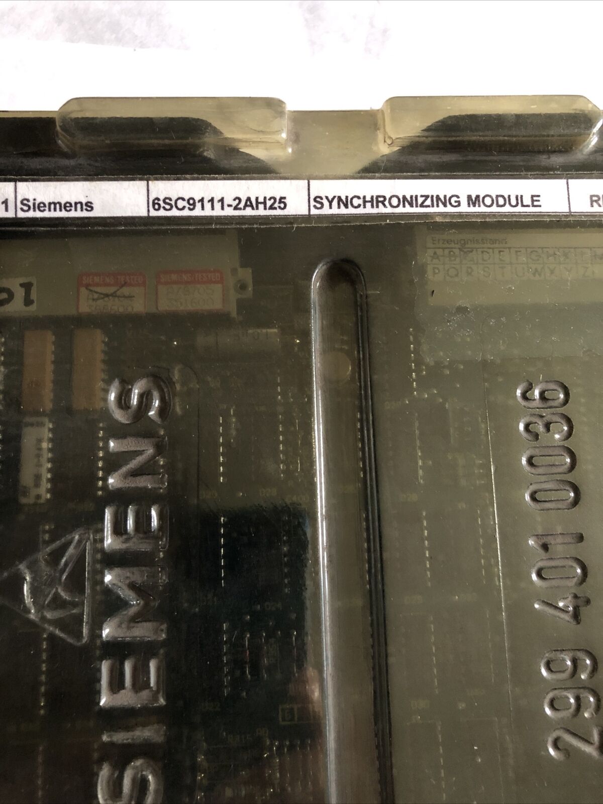 Siemens 6Sc9111-2Ah25,Siemens Dfg 659 001.9007.12 ,Se