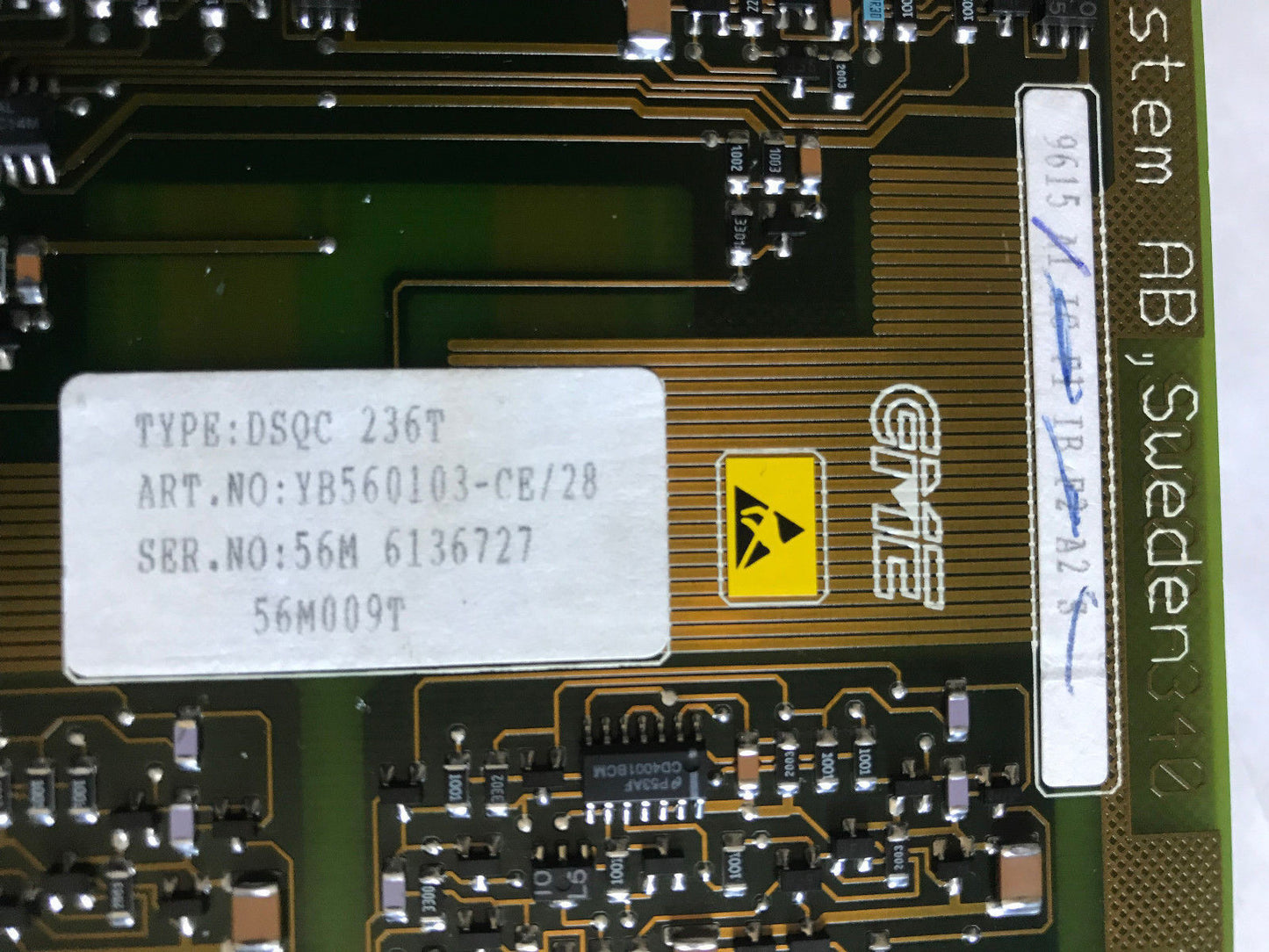 Abb Robotics Dsqc 236T Robot Servo Drive Axis Board,Abb Yb560103-Ce/28,Su
