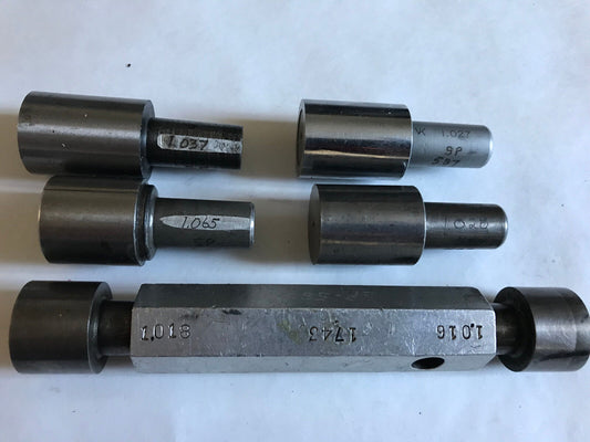 Lot The Pipe Machinery Go No Go Plug Gage 1.016,1.018,1.028,1.027,1.037,1.065,Sh