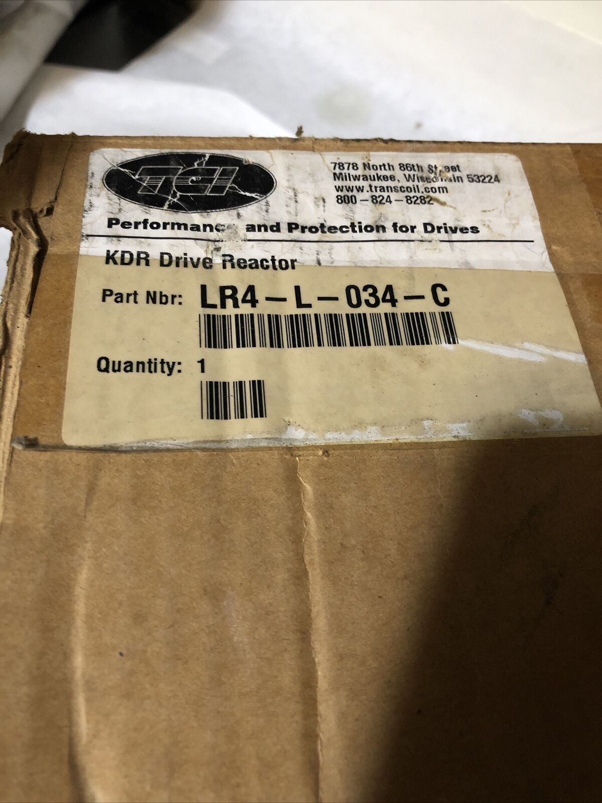 New Emerson Ct Lr4-L-034-E Three-Phase Line Reactor, 600Vac, 34A Ct Lr4-L-034,Bu