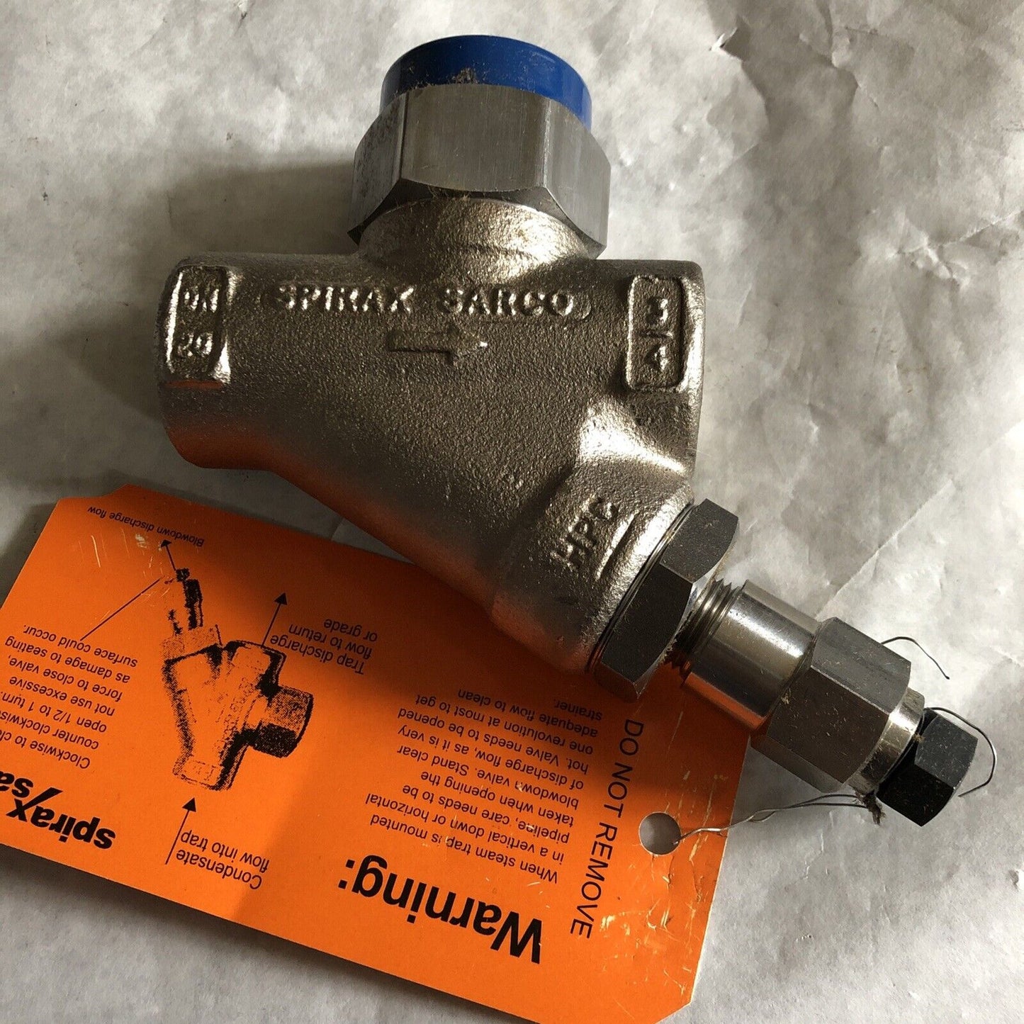 Spirax Sarco Td42h W/ Blowdown Valve Thermodynamic 3/4” Steel Steam Trap,Bk