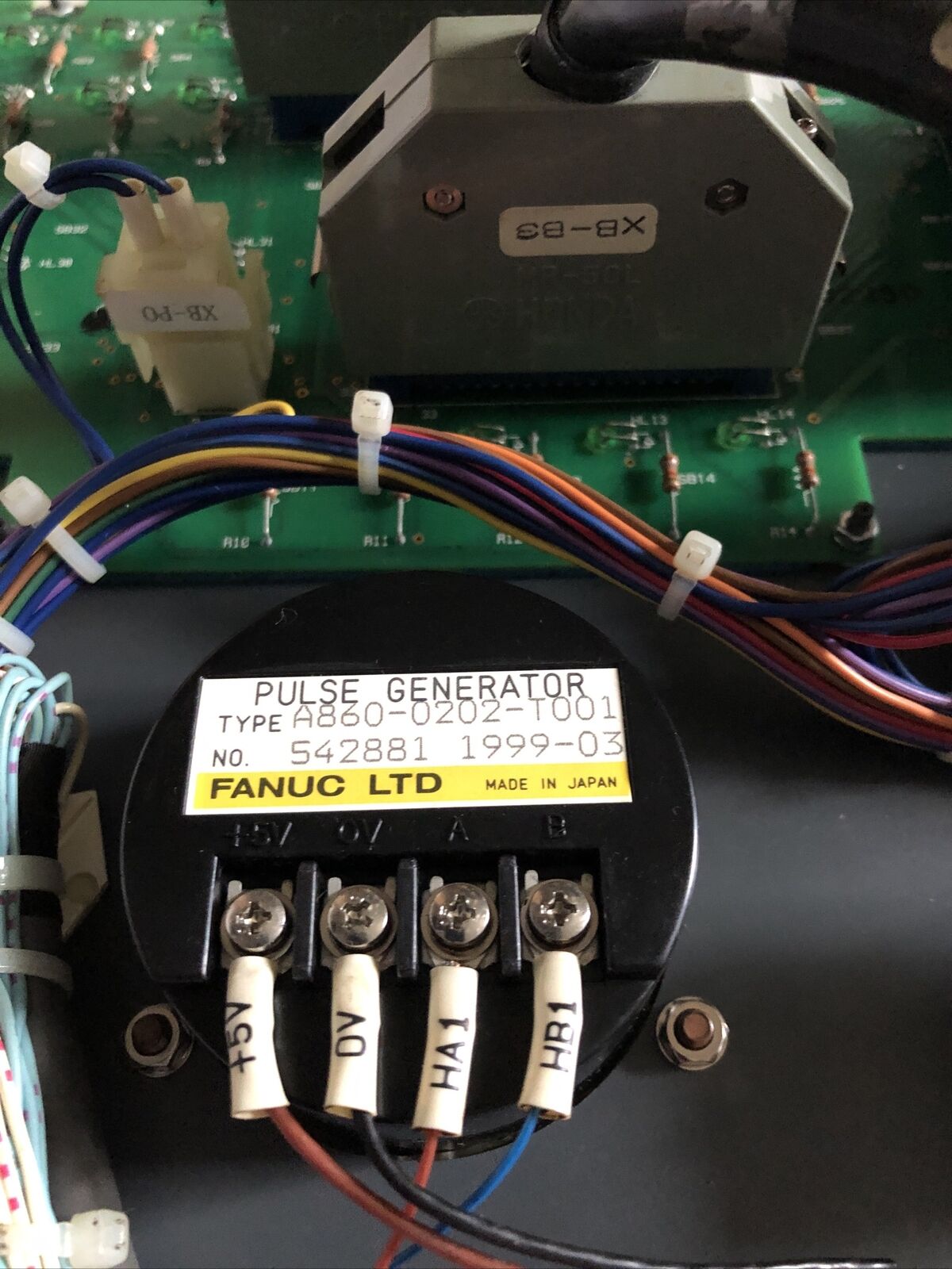 Fanuc A860-0202-T001,981215D,9812150 Pulse Generaotr/Control Panel Display,Bw