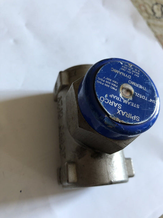 New 3/4" Td52l Spirax Sarco,B.M. 59314C Cool-Blue Thermo-Dynamic Steam Trap,Aa