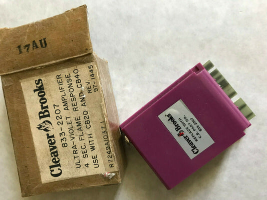 Cleaver Brooks 833-2207,268R ,Honeywell Ultra-Violet Amplifier 4 Sec,R7,Th