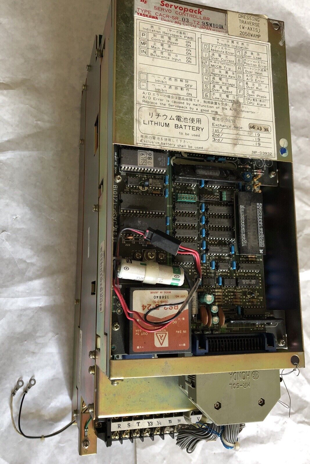 Yaskawa Cacr-Sr03tz0smy01a,Cacr-Sr-03 Tz9smy01a Servopack Servo Drive,Eo