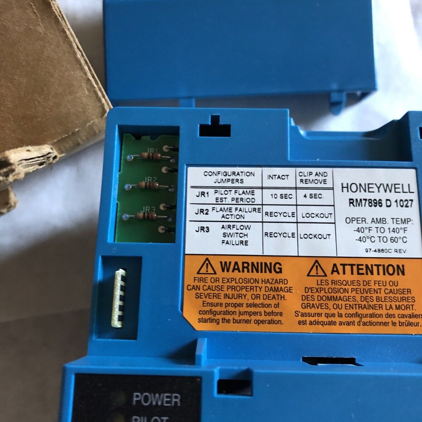 New Honeywell Rm7896 D 1027, Rm7896d1027 Burner Control,Ec