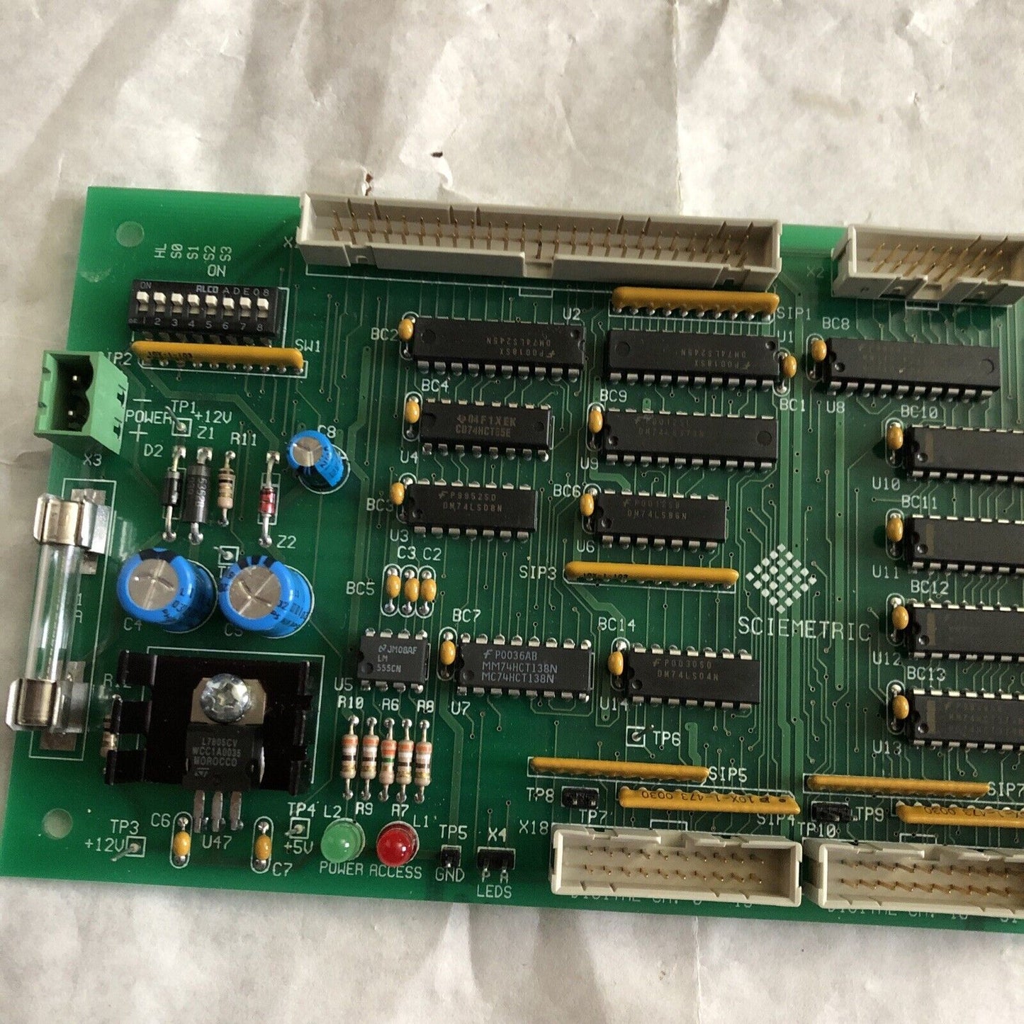 New Sciemetric Model 225 Rev 2.2, 32-Channel Ssr Input Module, Pcb Card,Ay