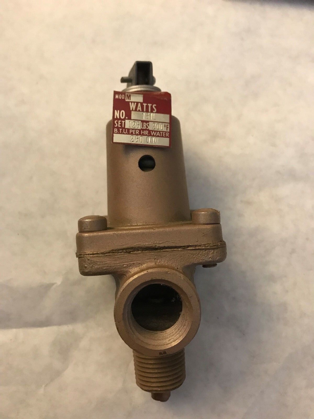 New 1/2" Watts 131L Temperature & Pressure Relief Valve Regulator Watts M,Eh