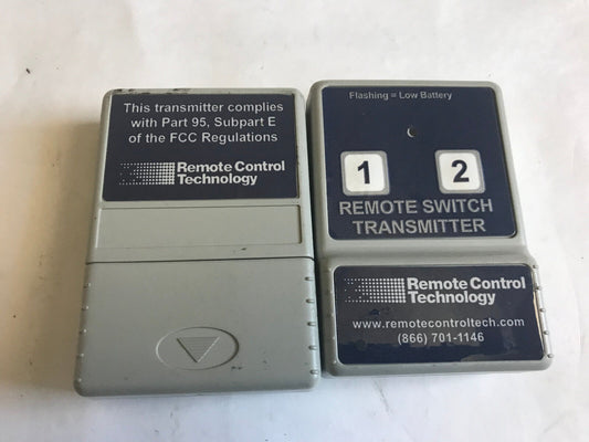 Lot 2 Remote Technology Remote Switch Transmitter 95 Sub E Fcc Regulations,Er