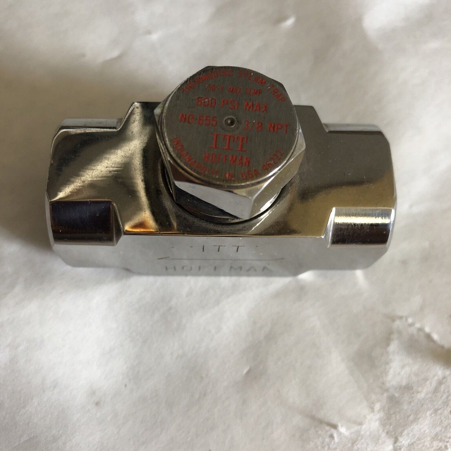 New 3/8” Itt Hoffman No 655 Steam Trap Thermodisc Trap 655 600Psi,Bu,Bp