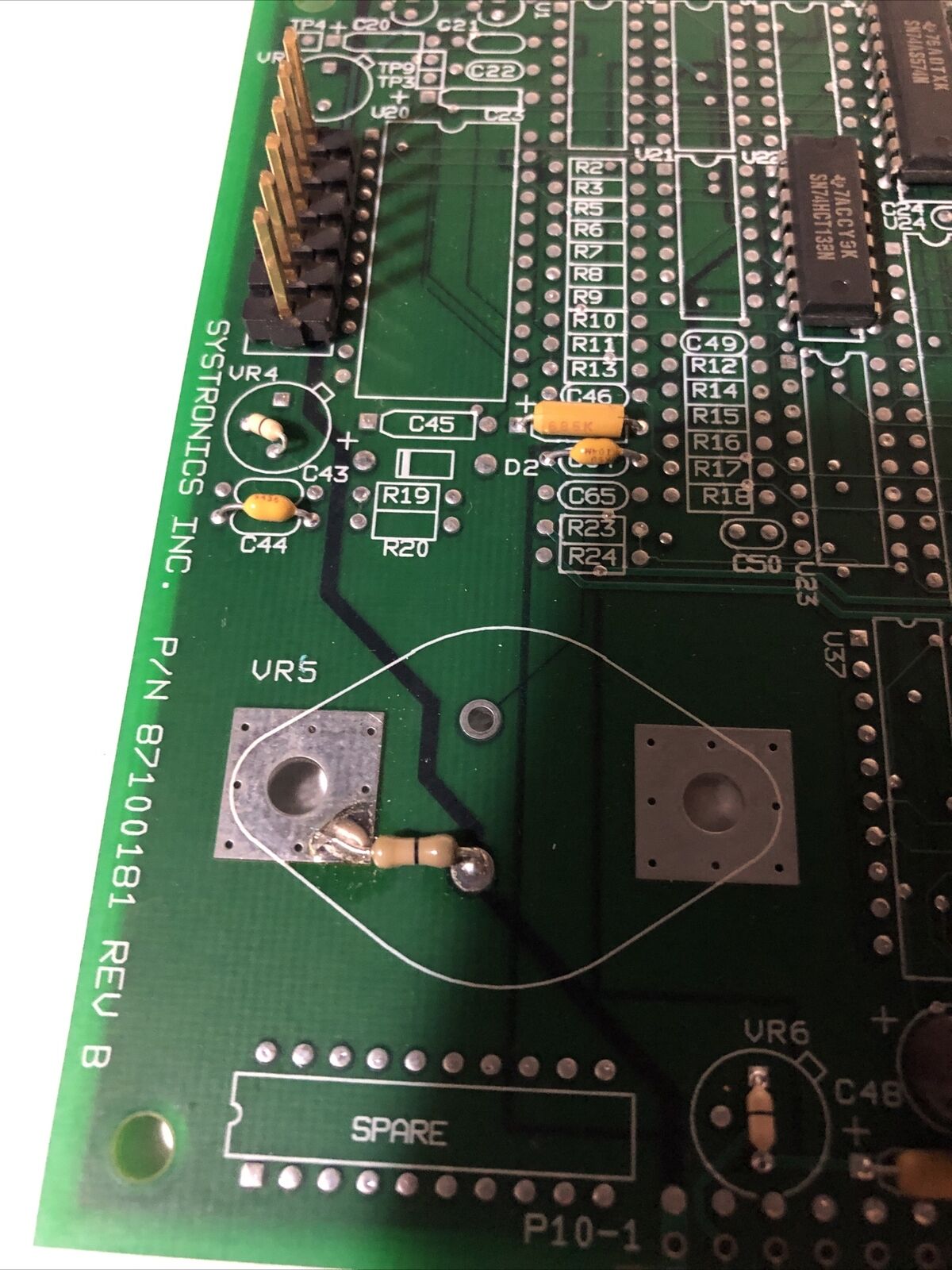 Systronics 87100181 Rev. B Circuit Board,Bv