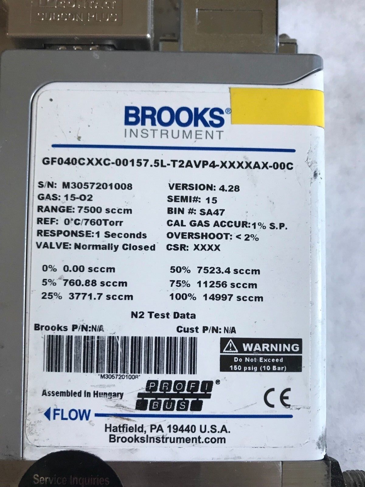 Brooks Gf040cxxc-0028005L,Gf040cxxc-0028005L-T2avp4-Xxxxax-00C Controller,Ei