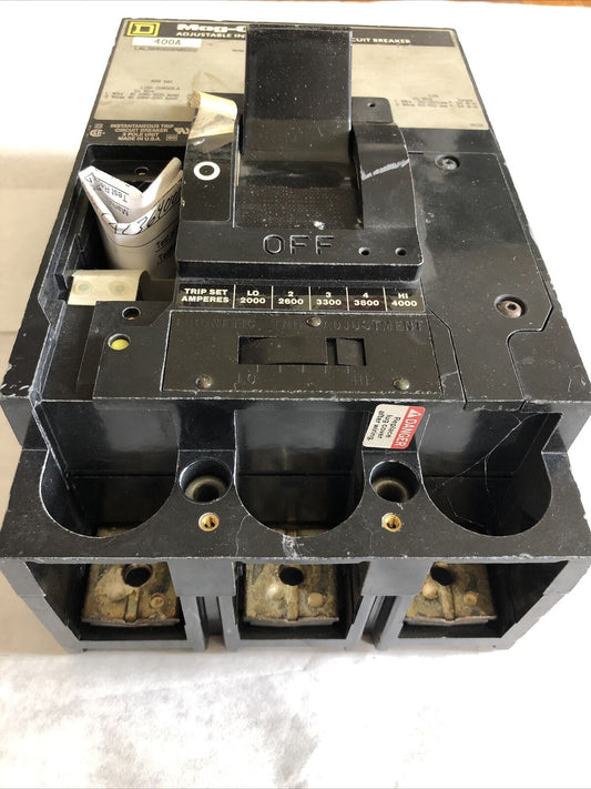 Square D Lal3640036m8002 400 A Electric Circuit Breaker 400Amp 3Pole 600Vac,Fm