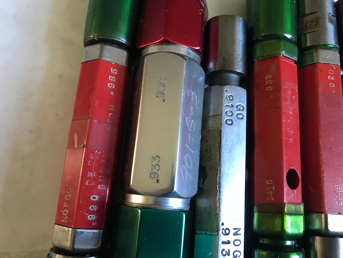 Lot Plug Gage Go Nogo Van Keuren .933,938,990,985,9415,939,9248,920,9100,913,Es