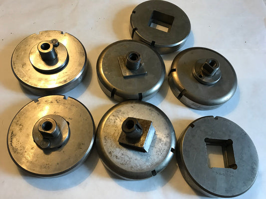 Lot 5 Sets Strippit Thick Turret Square Punches Dies,1.250",Wt 1.500",1.268,Ad