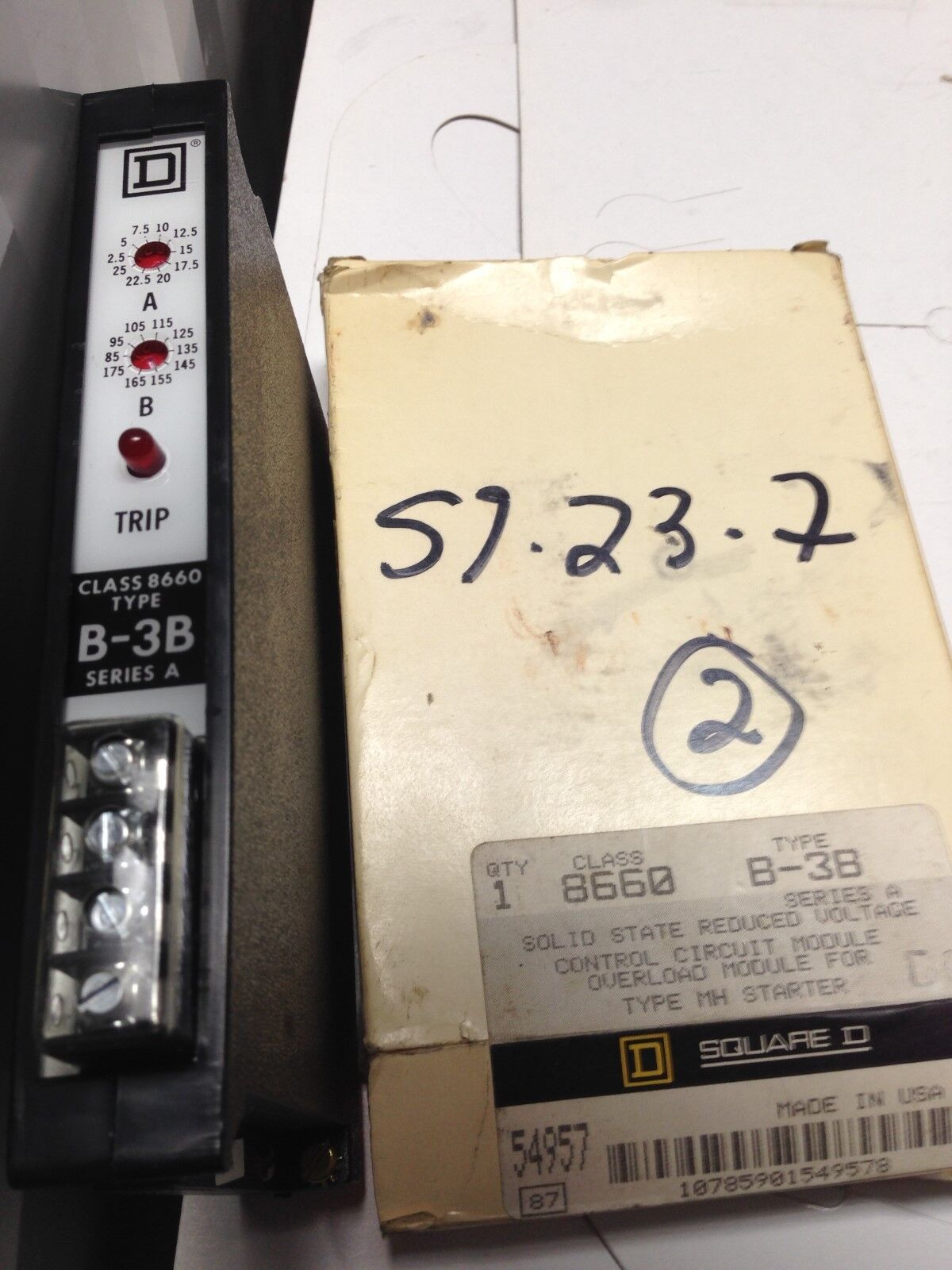 New Square D 8660 B-3B Overload Module For Type Mh Starter,Dl,Di