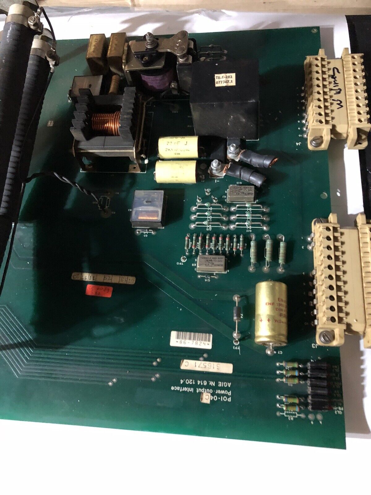 Agie P01-04C 614 120.4 Power Output Interface Agiepuls Mm Wire Edm Control,To