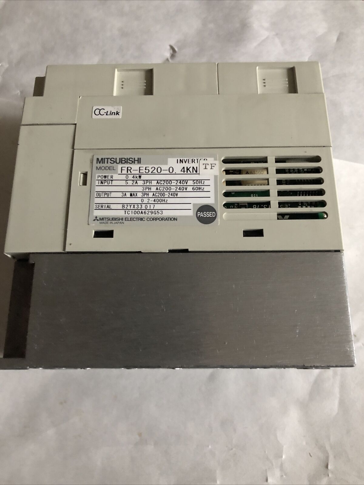 Mitsubishi Freqrol-E500, Fr-E520-0.4Kn Tf 3Ph Ac Drive 0.4Kw Inverter,Bw