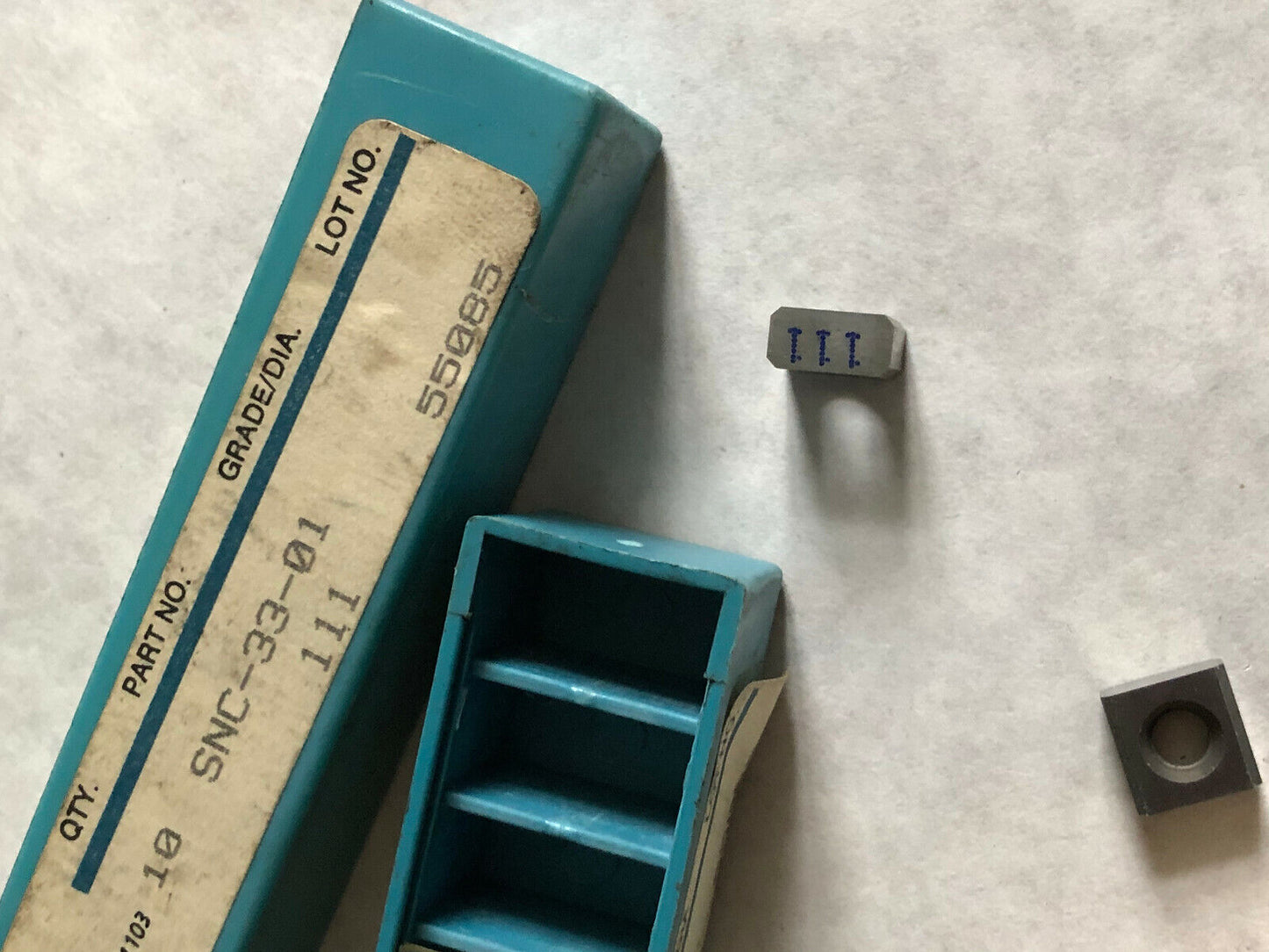 New Lot 35 Ingersoll Snc-33-01 Carbide Inserts, Grade: 111,Tcisnc3301c2,Sv