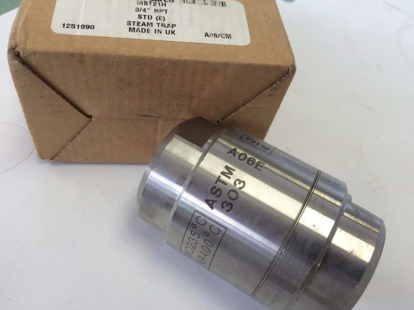 New 3/4" Npt Ss Steam Trap Spirax Sarco Mst21 ,3/4” Mst21hastm 303,A06e,Cr