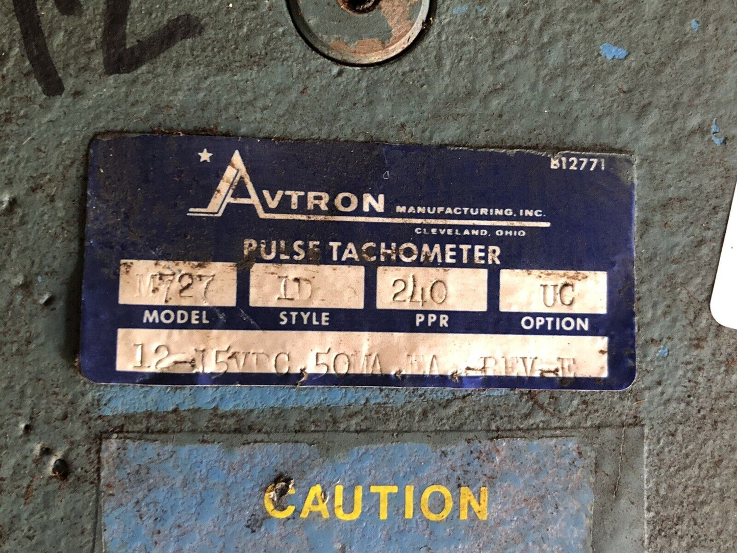 Lot 2 Avtron  M727, 1D Pulse Tachometer 240 Ppr M727-Id-240-Uc 12-15Vtc,50W,Cd