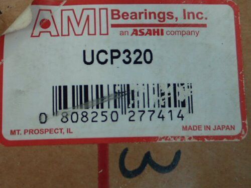 New Asahi Ucp320,Asahi Uc320 Pillow Block Bearing, Bore: 100Mm,Tn