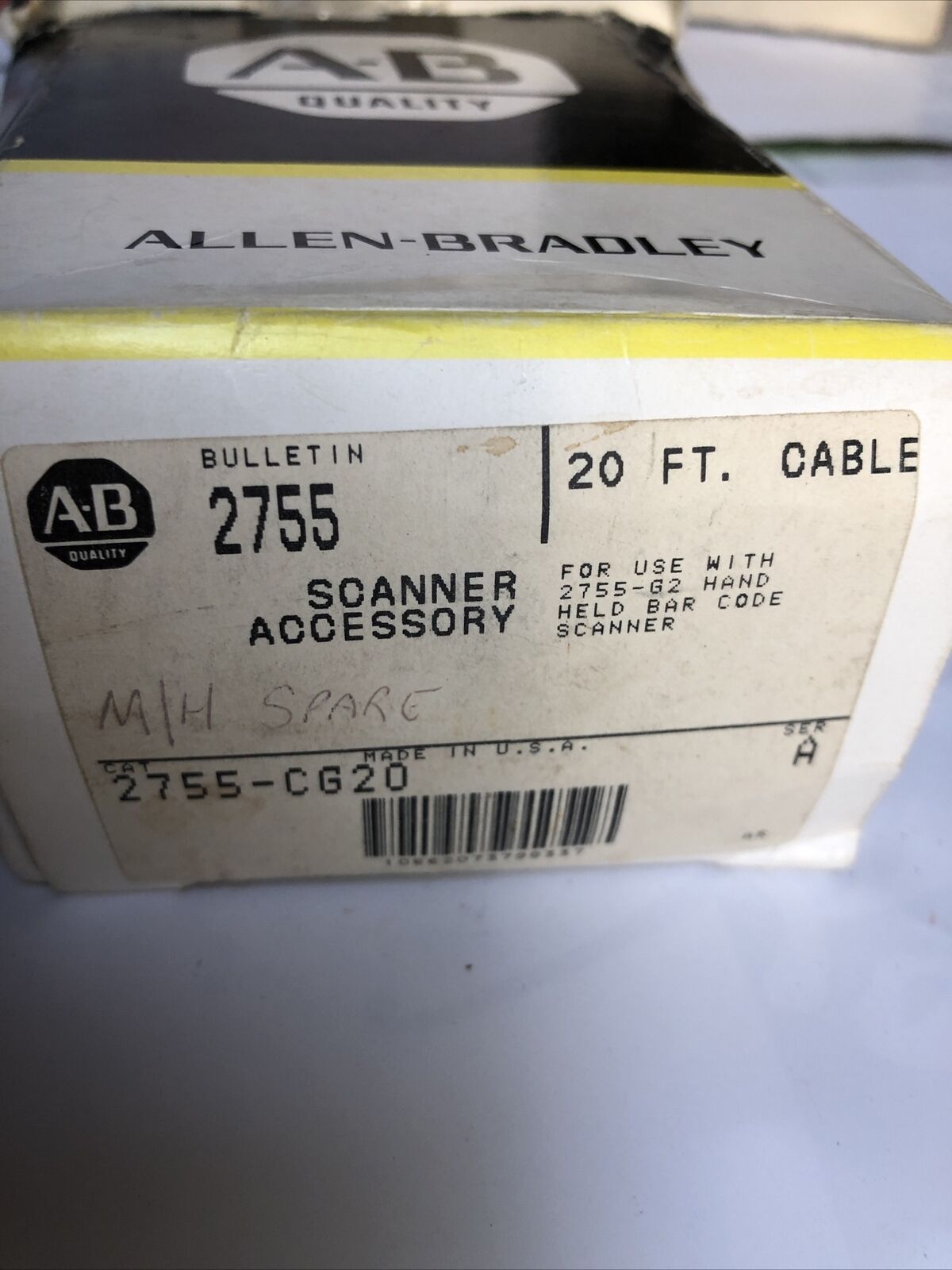 New A-B 2755-Cg20 / A Allen Bradley Cable Assembly 20Ft Scanner To Decoder,Fl