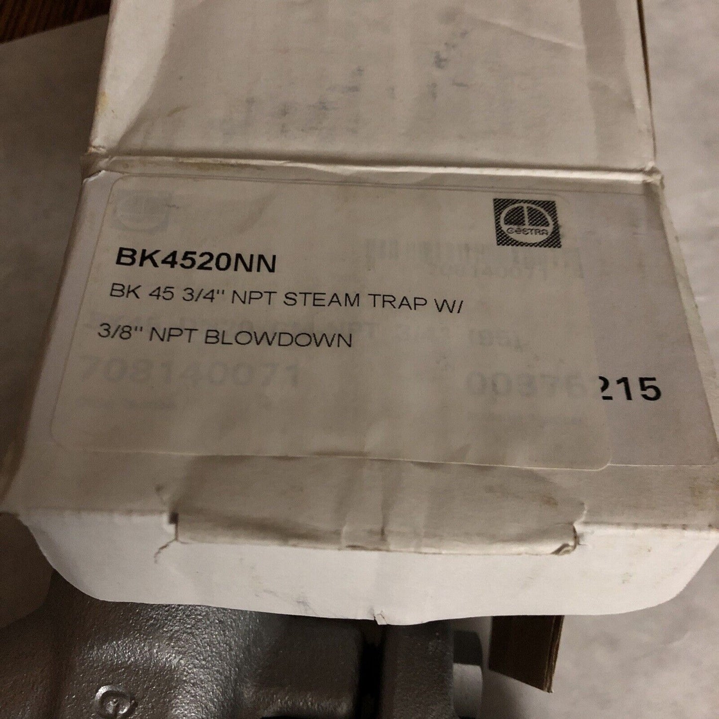 3/4" Flowserve Bk 45 Dn 20 3/4" Cl 300 Thermostatic Steam Trap,Gestra 0460 Rn,Ao