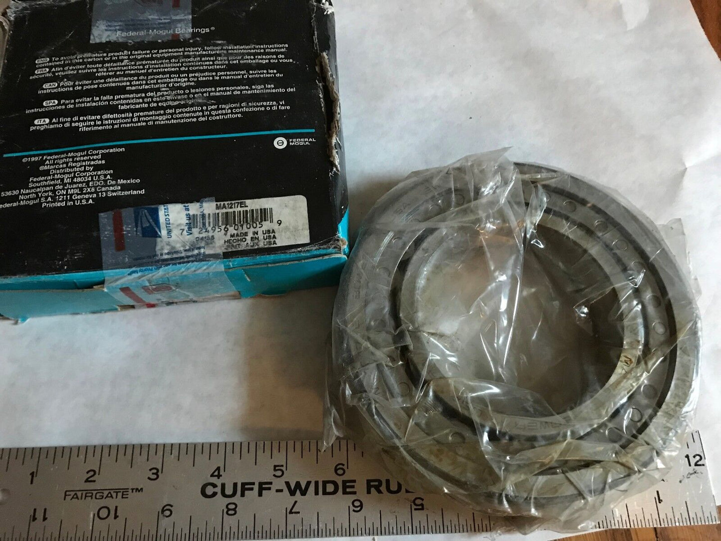 New Bower Ma 1217,Federal Mogul/Bca M 1217 E Roller Ball Bearing Ma1217el,Ex