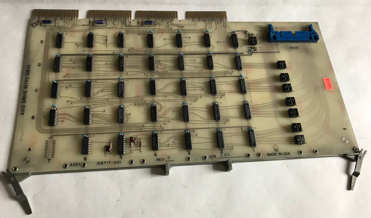 Charmilles Andrews 106717-001 Board,Axis Drive Intfc (Hex) 106717-Oo1 Aioj3,Si
